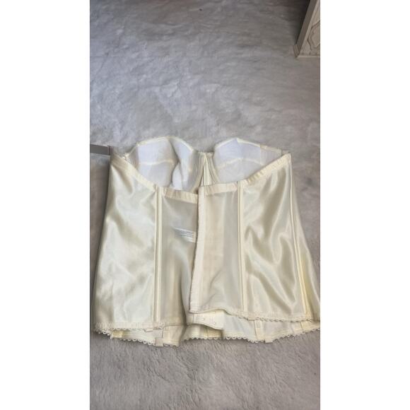 Dominique Juliette Satin Underwire Bustier Corset White Bridal Bra Top - Picture 3 of 9